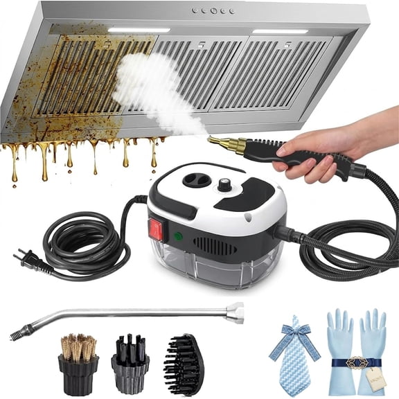 2500W Handheld Steam Cleaner 6 Level Control Grout Tile Car Upholstery
