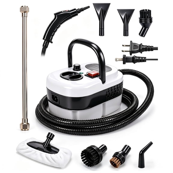 2500W Handheld Steam Cleaner, Kepeak High Pressure Portable Steamer with High-Temperature Cleaning for Car Detailing, Kitchen, Bathroom, Tile & Grout