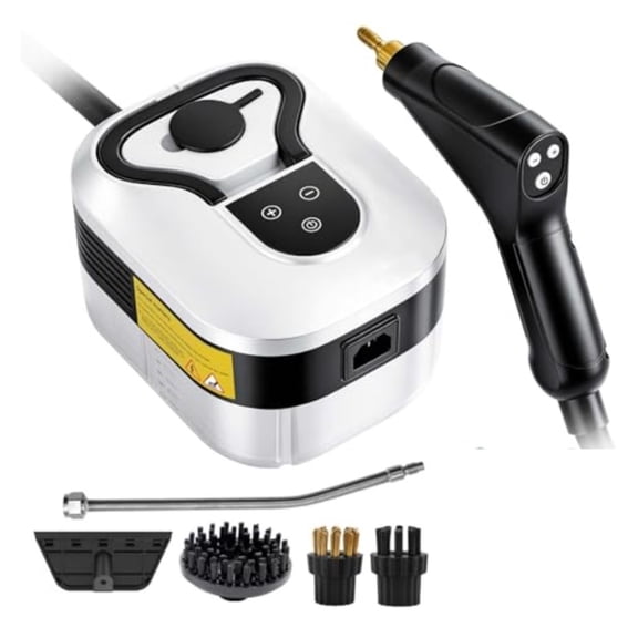 2500W High Pressure Steam Cleaner, Handheld Steamer with 1.2L Tank & 6-Speed Gears