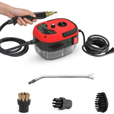2500W Portable Steam Cleaner Handheld High-Pressure Steamer with Brush Attachments for Car Detailing, Kitchen, Bathroom, and Home Deep Cleaning