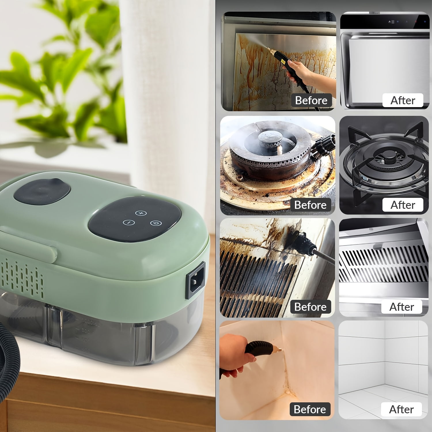 2500W Portable Steam Cleaner High Temperature Steamer for Cleaning Bed