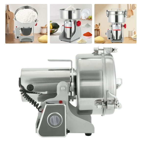 2500g/5.51 lbs Capacity Electric Grain Mill, 4500W Grist Mill, Intelligent Timing, 32000 rpm