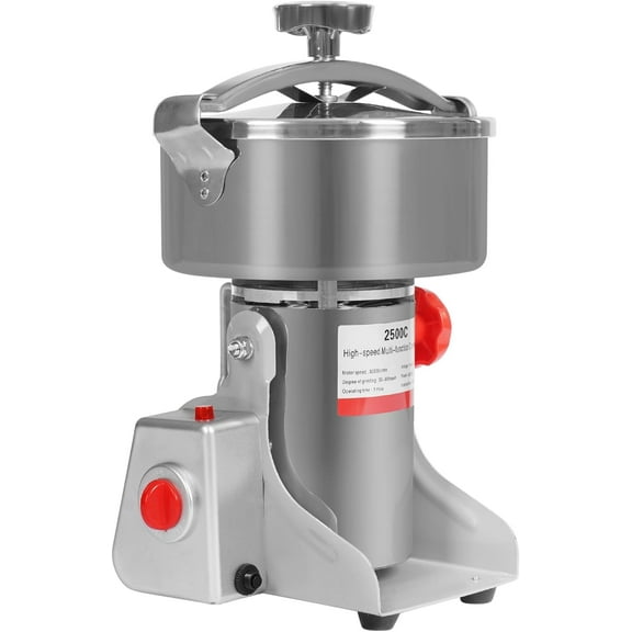 2500g/5.51lbs Electric Grain Mill Grinder, 304 Stainless Steel 4500W High-Speed Electric Spice Grinder Commercial Coffee Grinder for Grains Spices Herbs Pepper Coffee