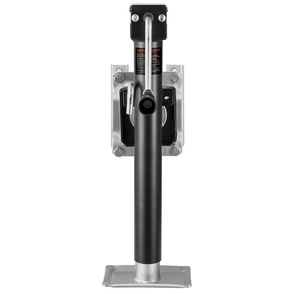 2500lb Bolt-on Trailer Jack with Ergonomic Handle,15" Travel for RV/Camping/Yacht Trailers