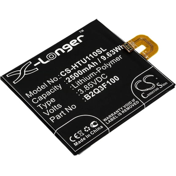 2500mAh B2Q3F100 35H00274-0M1 Battery for HTC Ocean Life U11 Life Global LTE-A U11 Life