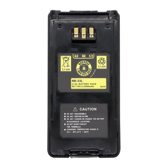 2500mAh KNB-33Li Replacement Battery for KENWOOD Two-Way Radios TK-3180 TK-3180K TK-3180K2