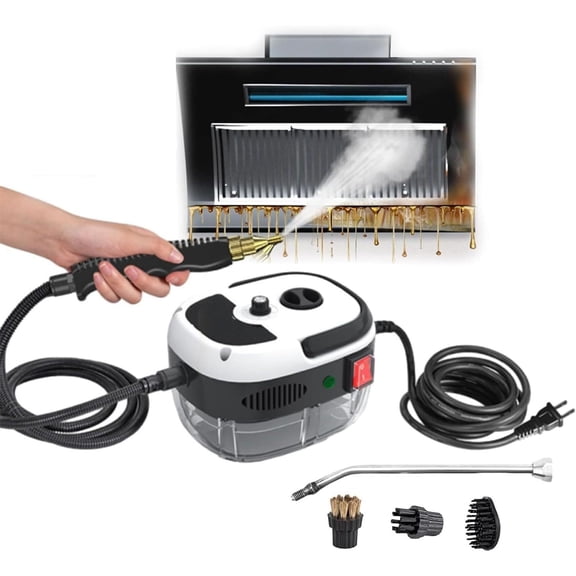 2500w Handheld High-Temperature Pressurized Steam Cleaner,10 In 1 Handheld Pressure Multi Purpose Cleaner Home Use - WHITE
