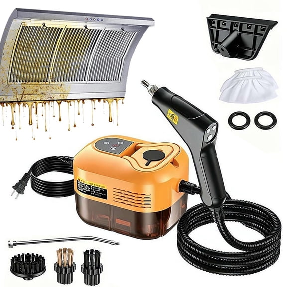 2500w Handheld High-Temperature Pressurized Steam Cleaner, 2026 Upgraded Handheld Steam Cleaner, 15s Heat-Up for Kitchen, Grout, Sofa, Car Detailing,Power of Water Steams