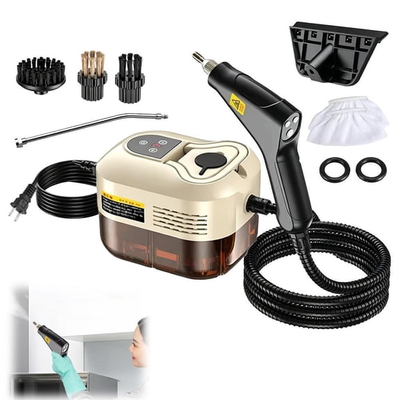 2500w Handheld High-Temperature Pressurized Steam Cleaner, 2026 Upgraded Portable High Pressure Steam Cleaner, Handheld Steam Cleaner for Kitchen, Bathroom, Furniture, Car