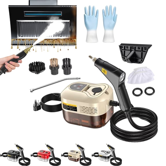 2500w Handheld High-Temperature Pressurized Steam Cleaner,Handheld Steam Cleaner,10 In 1 Handheld Pressure Multi Purpose Cleaner, for Car Engine Furniture, Kitchen, Bathroom,Home Use