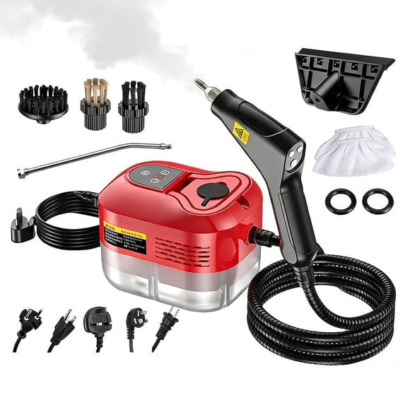 2500w Steam Cleaner with 6 Adjustable Levels - Portable Multi-Surface Handheld Steam Cleaning Machine for Kitchen, Bathroom, Furniture, Car, Windows