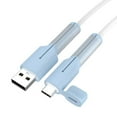 thumbnail image 1 of Clerance!Blue New Data Line Protective Cover Silicone Anti-Break Charging Line Protective Cover Wire Bite Device Anti-, 1 of 6