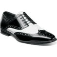thumbnail image 1 of 25092-111 Stacy Adams Tinsley Wingtip Oxford Men's Shoes Black White Lace Up, 1 of 7