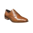 thumbnail image 1 of 25092 Stacy Adams Leather Shoes Tinsley Wingtip Lace Up Tan 240, 1 of 1