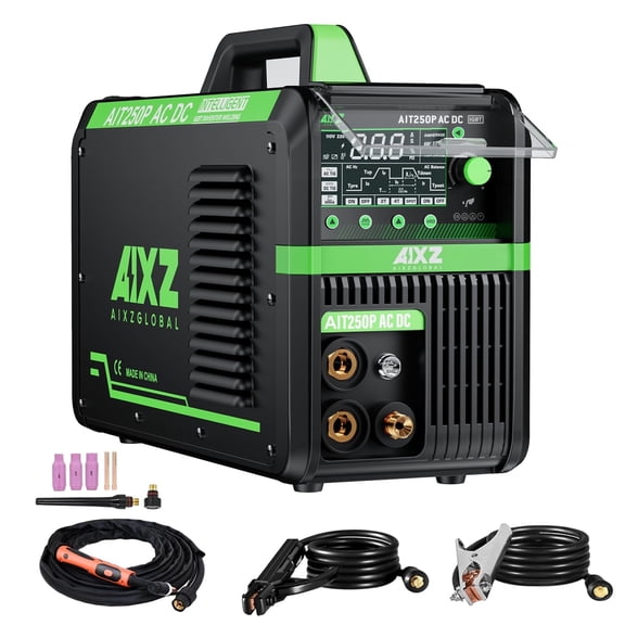 250Amps TIG Welder With Pulse Large LED Display, STICK/DC TIG/PULSE TIG 5 In 1, 110&220V Dual Voltage TIG Welding Machine