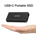 thumbnail image 1 of 250G Mini Portable External Solid-State Drive USB 3.1 Black SSD Hard Drive, 1 of 7