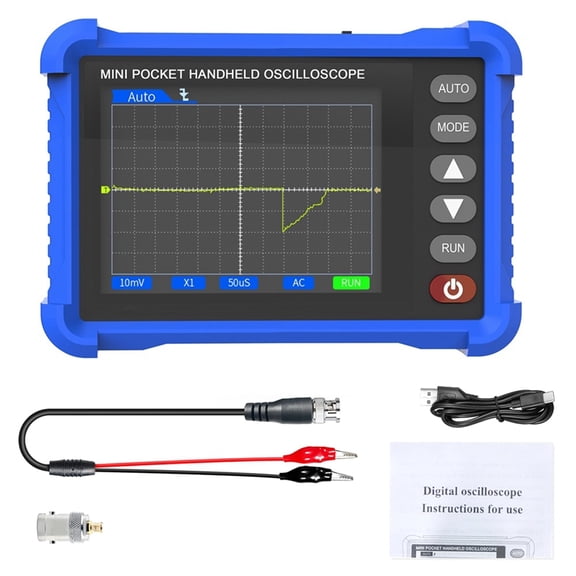 -250K Handheld Digital Oscilloscope 250kHz, 2.5MS/S Sampling, 2.8" LCD Display