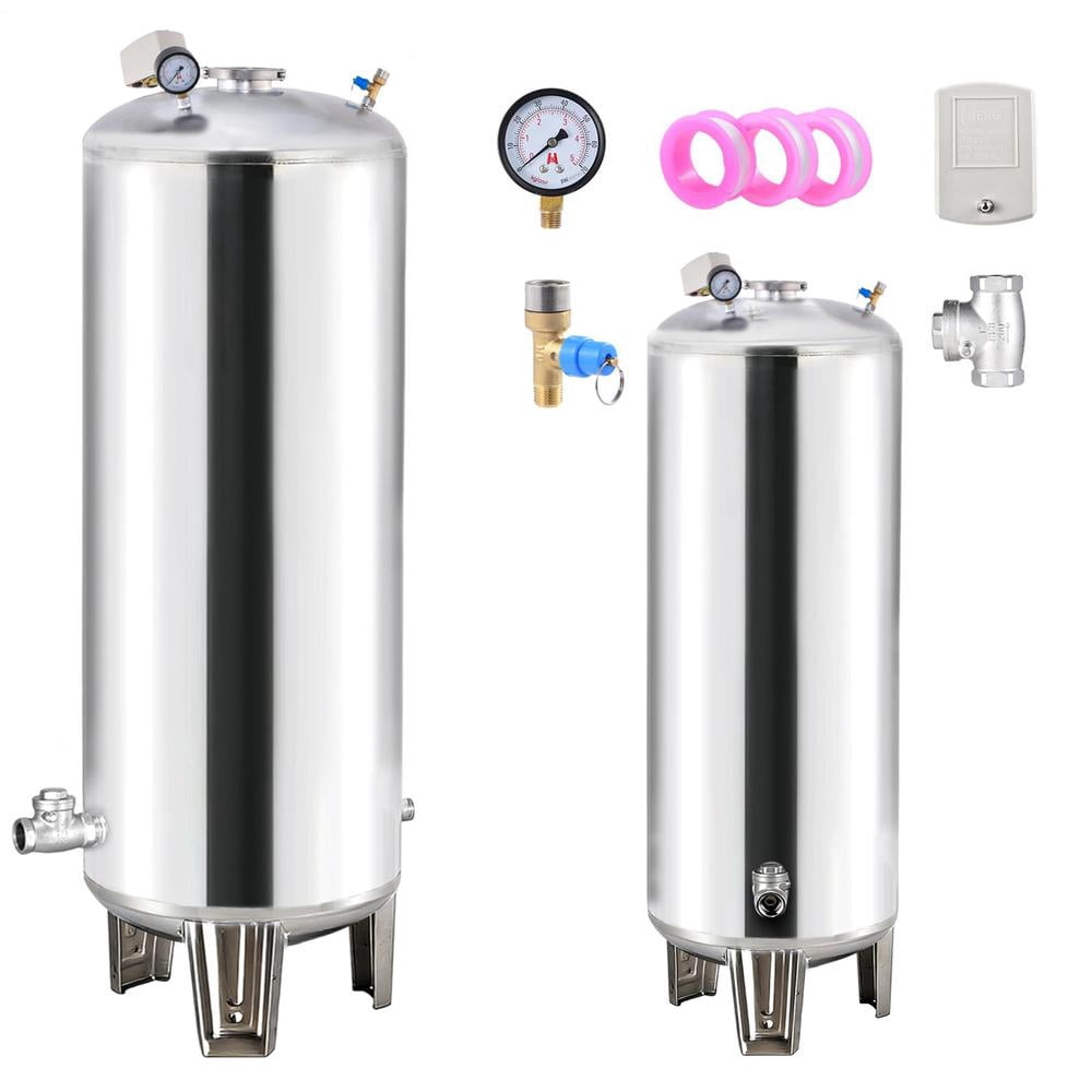 250L/66gal Pressure Tank for Well Pump, Fully Automatic Well Pressure ...