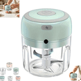 thumbnail image 1 of 250ML Electric Mini Garlic Chopper, Portable Wireless Garlic Press Grinder with 3 Blades, USB Charging Vegetable Masher Easy To Clean, 1 of 5