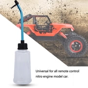 250ML RC Nitro Fuel Filler Bottle W/ Aluminum Alloy Straw, Durable Lightweight