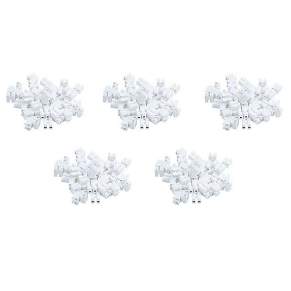 250PCS CH2 Spring Quick Wire Connector Cable Clamp Terminal Block Connector for LED Strip Light,250 x CH2 spring connectors,white