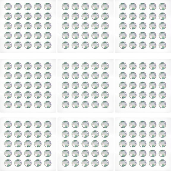 250PCS Crystal AB Self Adhesive Acrylic Rhinestones Sticker 10mm Plastic Round Face Gems Stick on Body Eye Hair Jewels for DIY Cards Invitations Crafts Bling Makeup Clothes Shoes Bags DIY