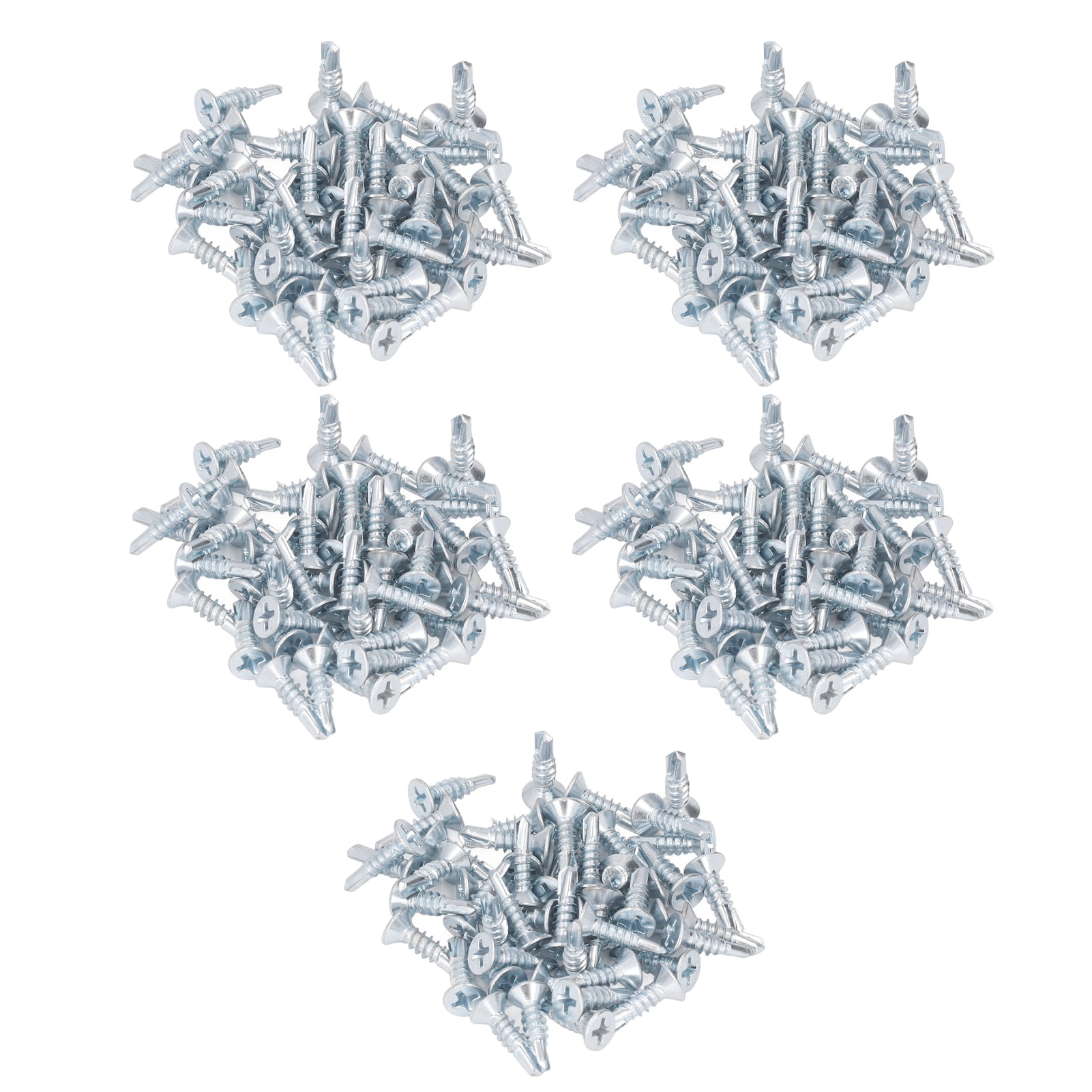 250PCS M4.2x16mm Drill Bit Screws Carbon Steel Galvanized Self Drilling