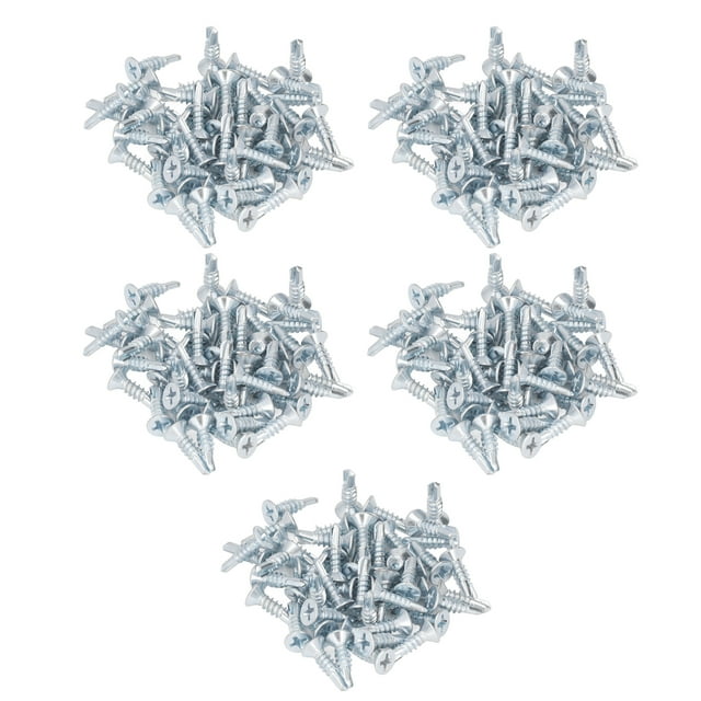 250PCS M4.2x16mm Drill Bit Screws Carbon Steel Galvanized Self Drilling