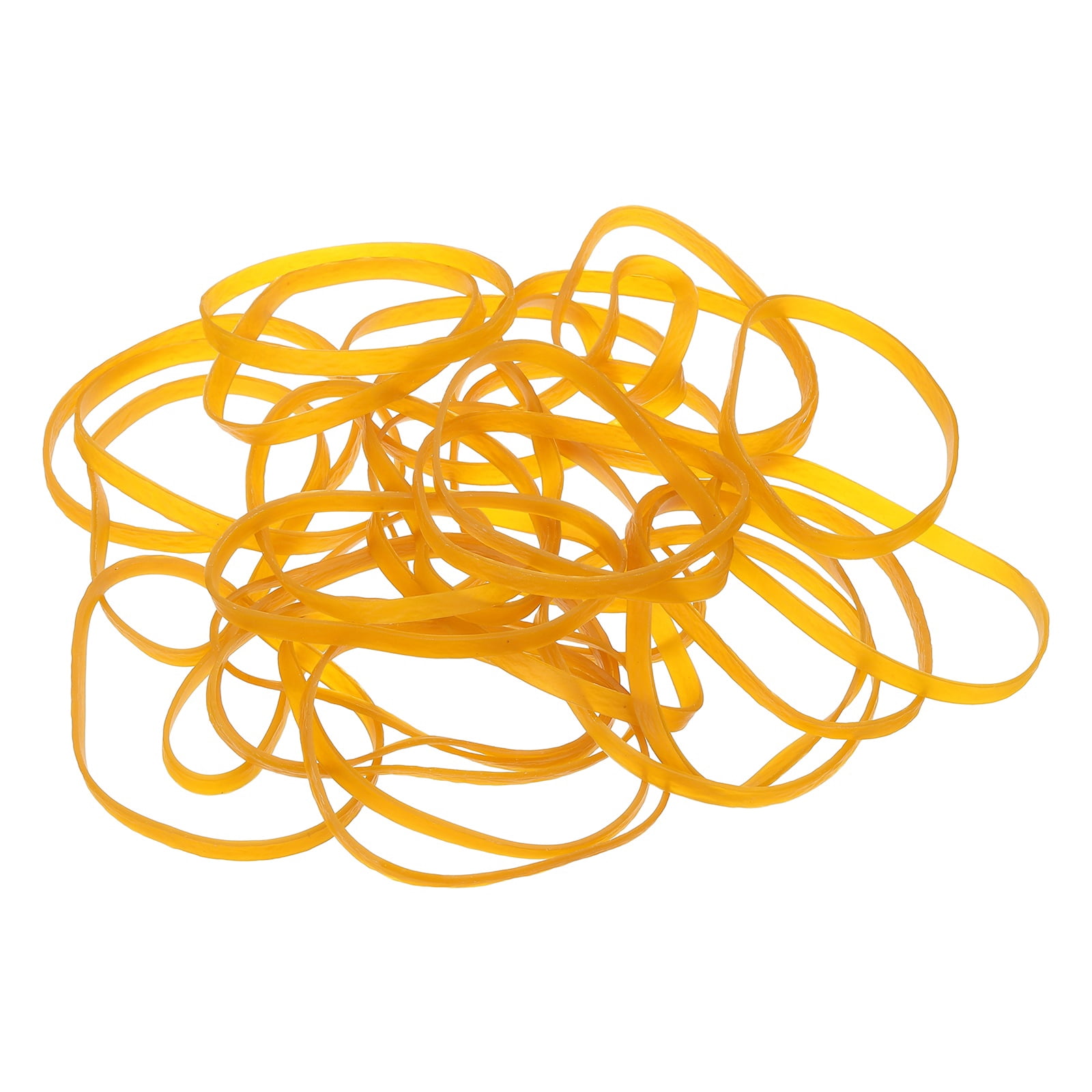 250Pack Rubber Bands, 4.72x0.2 Inch Elastic Bands for Office Supplies, Yellow