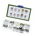 thumbnail image 1 of 250Pcs 10 Types Tactile Push Button Switches Assortment Plastic Box For Car Remote Key Button Touch Microswitch, 1 of 8