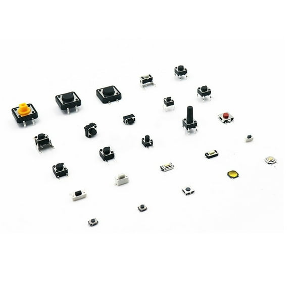 250Pcs 25Type Values Tactile Push Button Switch Momentary Tact Assortment
