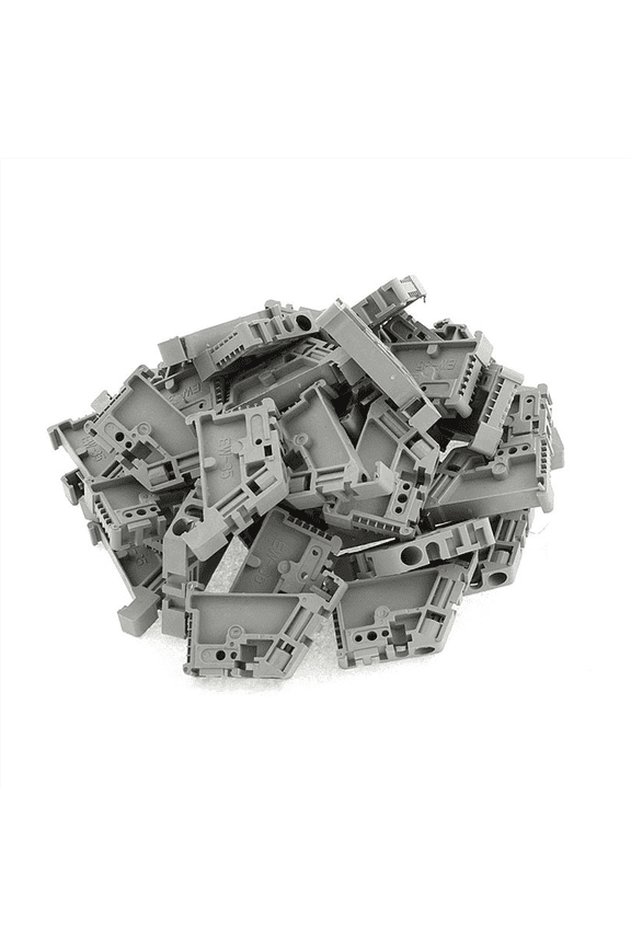 250Pcs 35mm DIN Rail Terminal Block End Stopper Mounting Clips