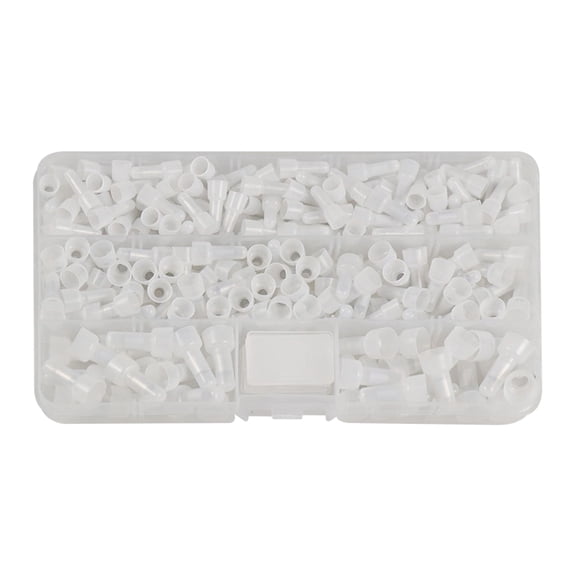 250Pcs/Box Nylon Insulated Crimp Cap Crimp Terminals Wire Connectors For Automotive And Home Electrical Applications