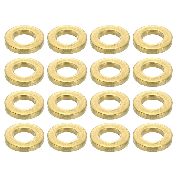 250Pcs Brass Flat Washer, M3x6x1mm Brass Washer Assortment for Screws Bolts