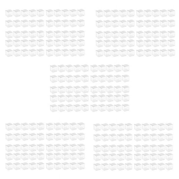 250Pcs Clear Plastic Boxes for Gifts Pvc Packing Box Gift Packaging Transparent Candy Box Wedding Gift Boxes