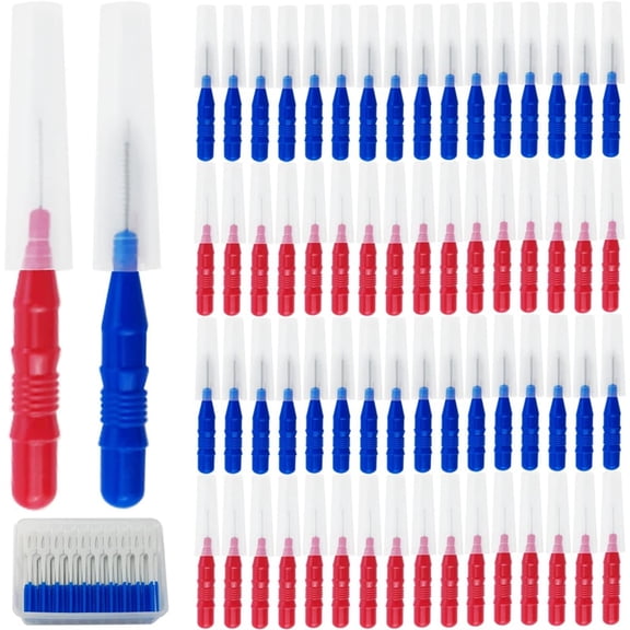 250Pcs Dental Care Kit 200 Floss Picks and 50 Interdental Brushes for Orthodontic Braces Cleaning