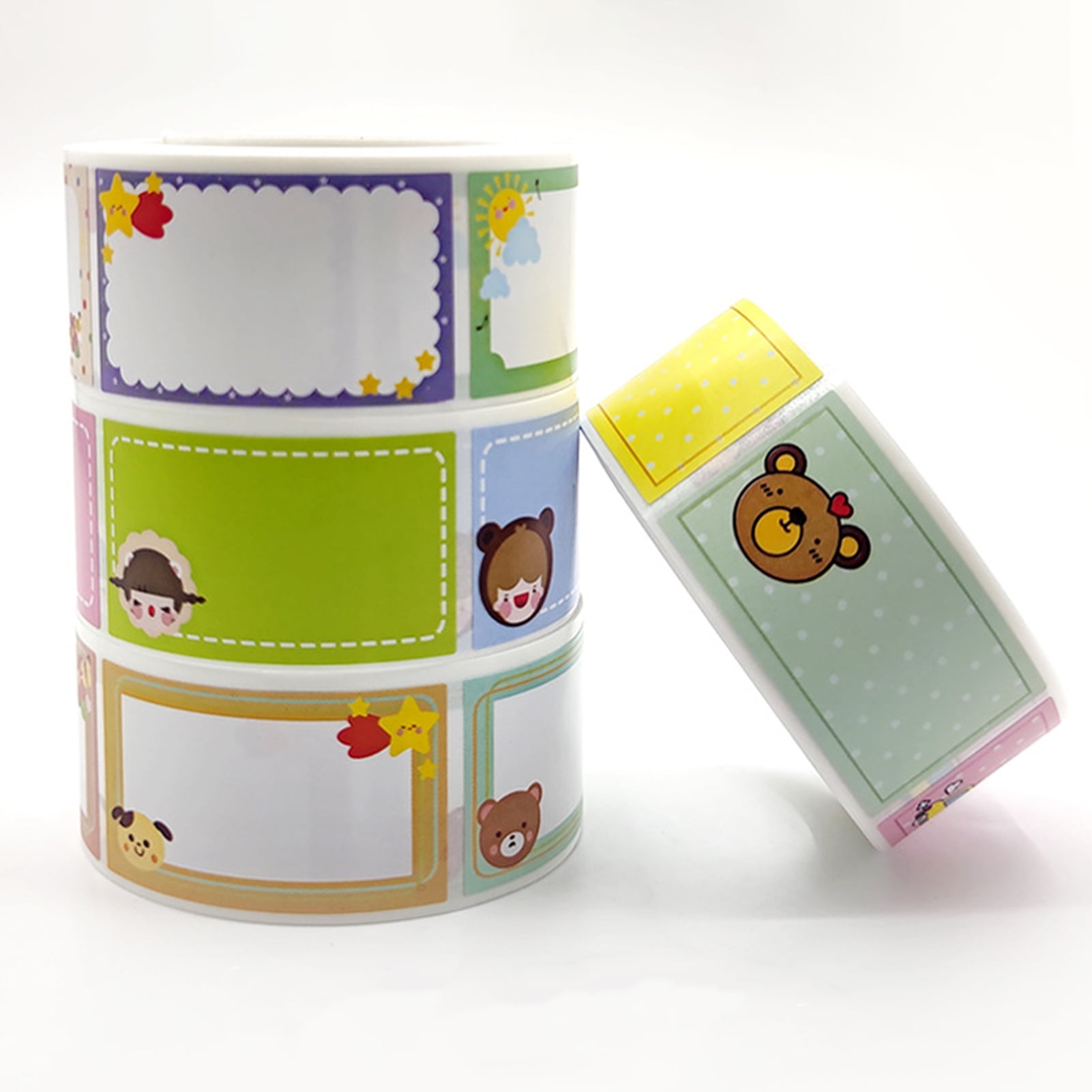 250Pcs/Roll Name Labels for Kids Waterproof No curling Daycare Labels