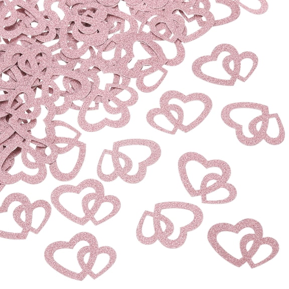 250Pcs Stars Confetti Glitter Confetti Table Confetti Decor for Party Wedding Decorations,0.98x1.18Inch,Rose Gold