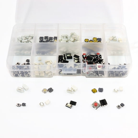 250Pcs Tactile Push Button Switches Patches Switches Buttons Touch Microswitch