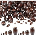 thumbnail image 1 of 250Pcs Wood Beads 5 Style Dyed Natural Tiny Wooden Beads Oval Barrel Wood Beads for Crafts Assorted Wooden Loose Beads Spacer Beads, 1 of 9