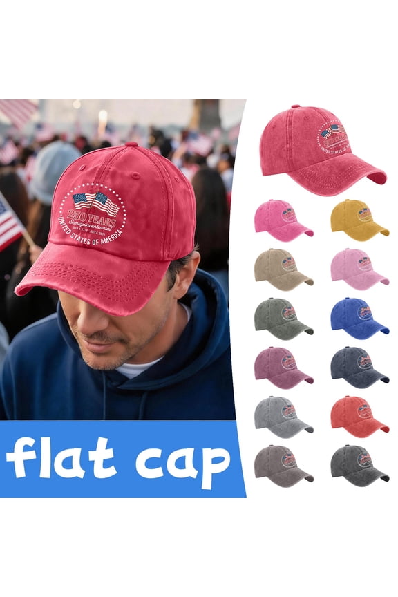 250Th Anniversary Faith Art Print Hat USA 250 Years Anniversary One Nation Under God Patriotic Hat,Purple