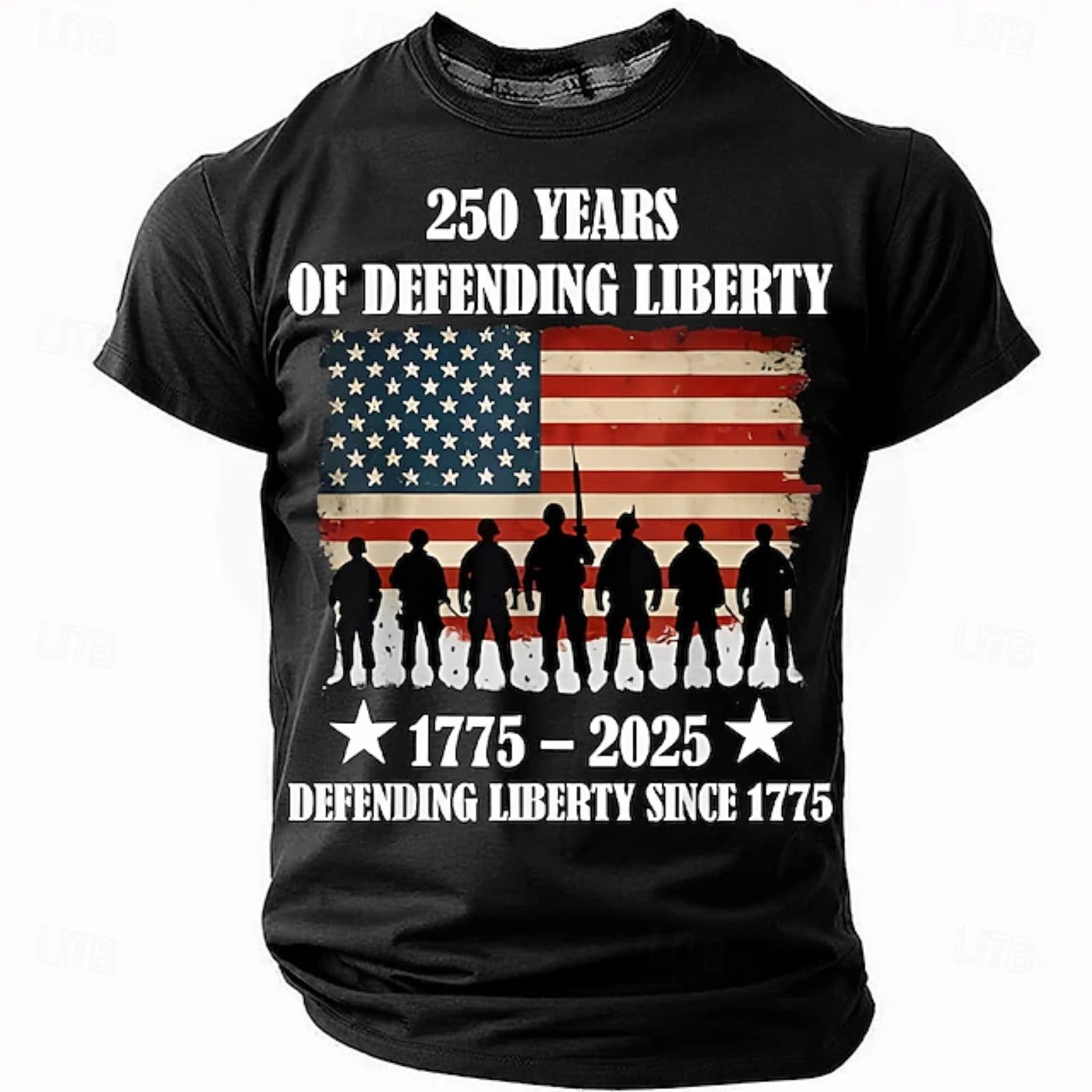 250Th Anniversary USA Shirt Men's Short Sleeve Crew Neck T Shirt with ...