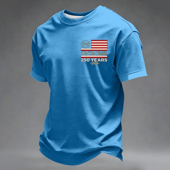 250Th Anniversary USA Shirt for Celebrate 250th Anniversary of America Patriotic Veteran Tee America 250 Merchandise Short-Sleeved Top for Man