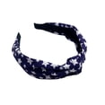 thumbnail image 1 of 250Th Anniversary Usa 4Th Of July Red, White Blue Independence Day Fabric Headband, Creative Knotting Headband, Five Pointed Star Stripe Star Headband, 1 of 5