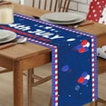 thumbnail image 1 of 250Th Anniversary Usa 4Th Of July Red, White Blue Creative Independence Day Polyester Cotton Printed Table Flag Table Decorations, 1 of 8