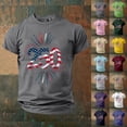 thumbnail image 1 of 250Th Anniversary Usa Graphic Print Short Sleeve T Shirt Casual Comfort Usa 250Th Graphic Tees Men Light Gray XXXXXL, 1 of 4