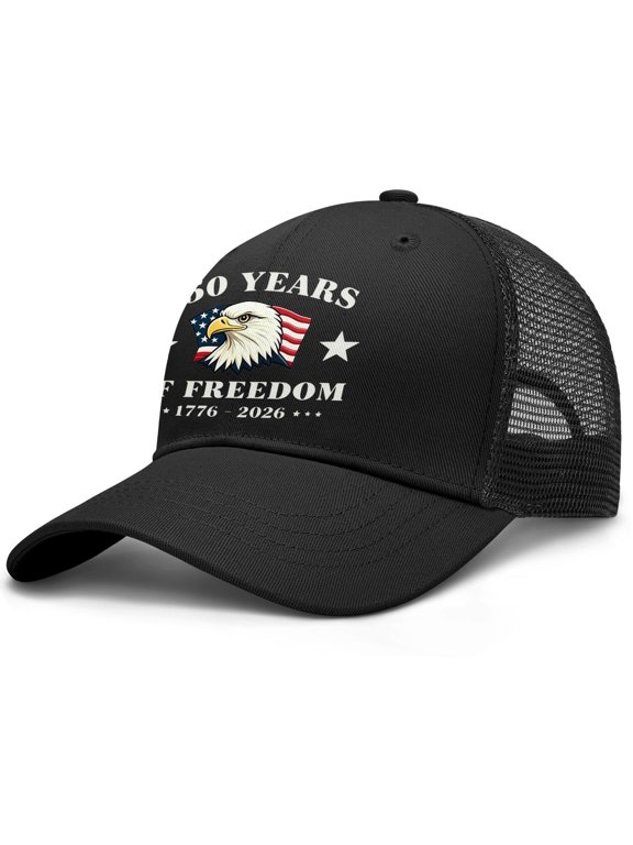 250Th Anniversary Usa Hat - Retro Patriotic Cowboy Novelty Hats 1776–2026 Unisex July 4Th Vintage Cap