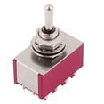thumbnail image 1 of 250V/120V 2A/5A 4PDT ON/OFF/ON 3 Positions 12 Pin Electric Toggle Switch Red, 1 of 4
