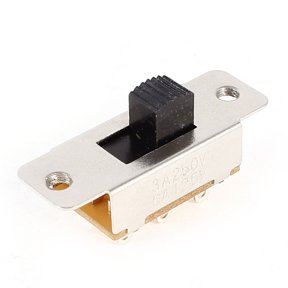 250V/125V 3A/6A 2NO 2NC DPDT Panel Mount Vertical Slide Switch