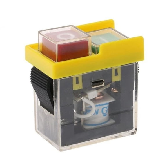 250V Electromagnetic Switch Waterproof Magnetic Start Button Power-Off Protection Self-Locking Switch for KJD6 5E4